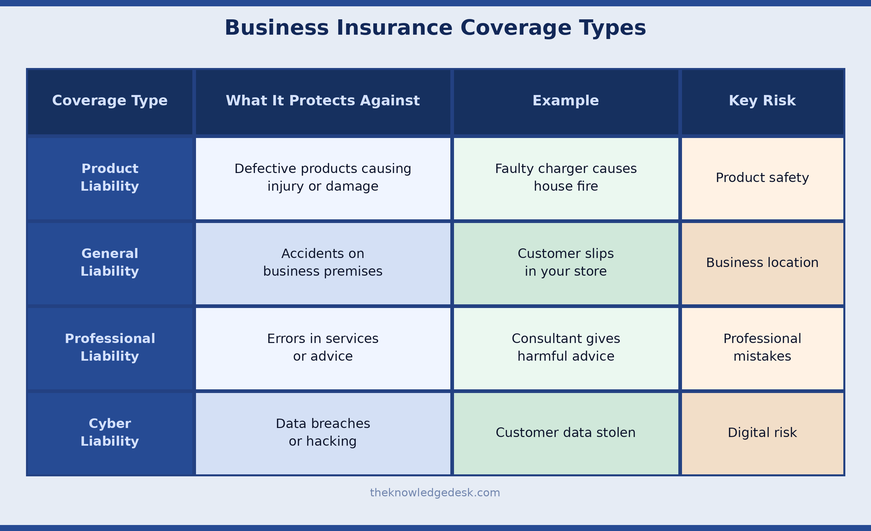 Product Liability vs Other Business Insurance